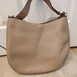 Coach Nomad Bag Stone with Gold